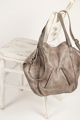 Lucca Washed Leather Tote by Free People