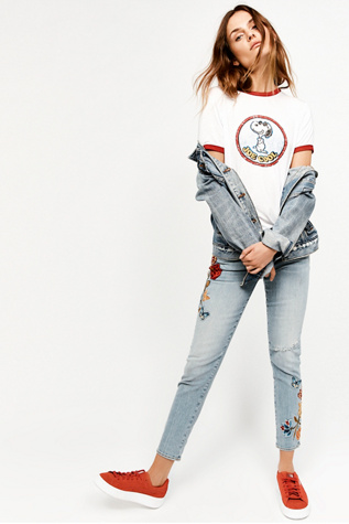 Marilyn Embroidered Skinny Jeans by Driftwood