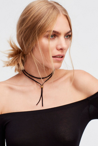 Short Leather Wrap Bolo by Erth by Nicole Trunfio