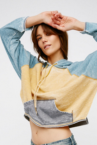 Free People - Tri Color Hoodie