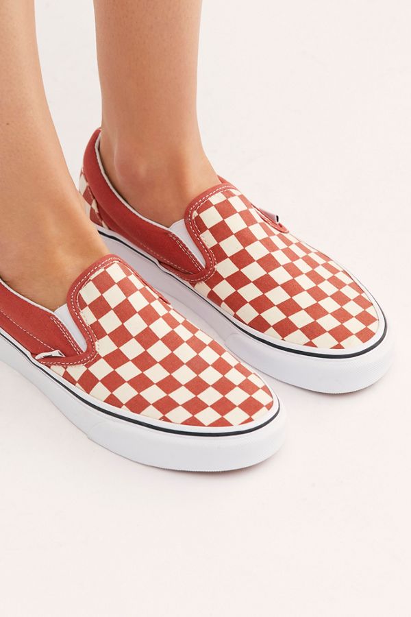 checkered slipons
