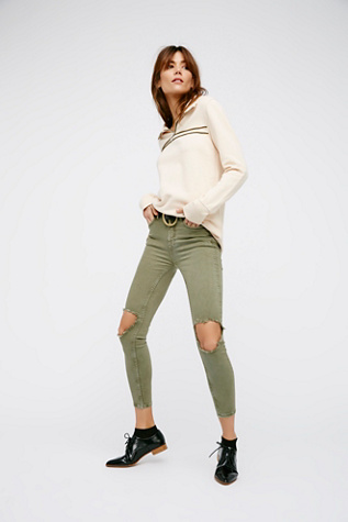 Free People - High Rise Busted Skinny
