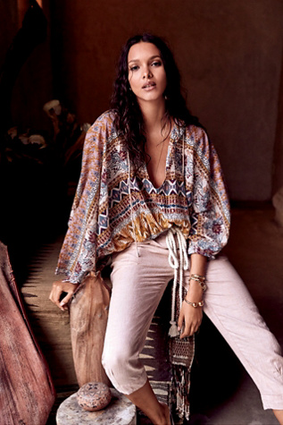 Free People - Everyday Chambray Pull-On Pants