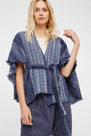 Half Moon Jacquard Kimono by FP X
