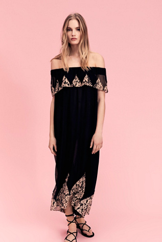 Nightcap - Antique Lace High Low Maxi Dress