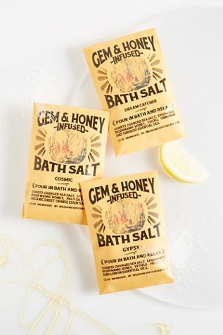 Wild Honey Apothecary Gem & Honey Infused Bath Salts
