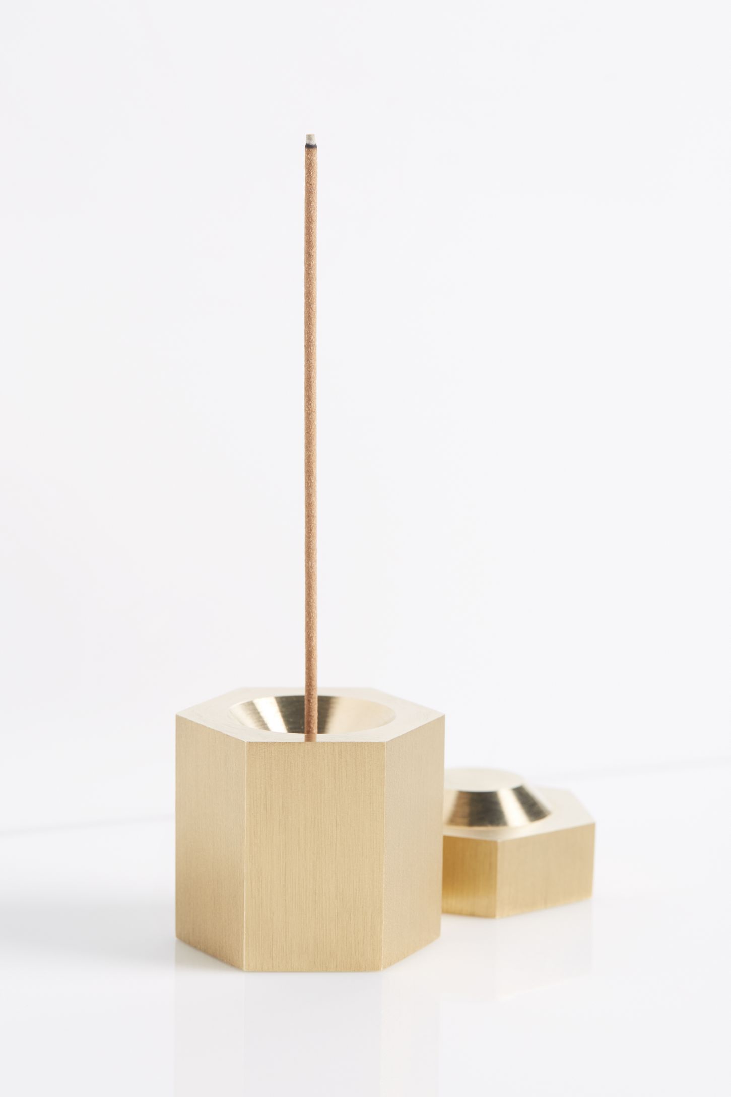 Slide View 1: Page Thirty Three Brass Hexagon Incense Burner