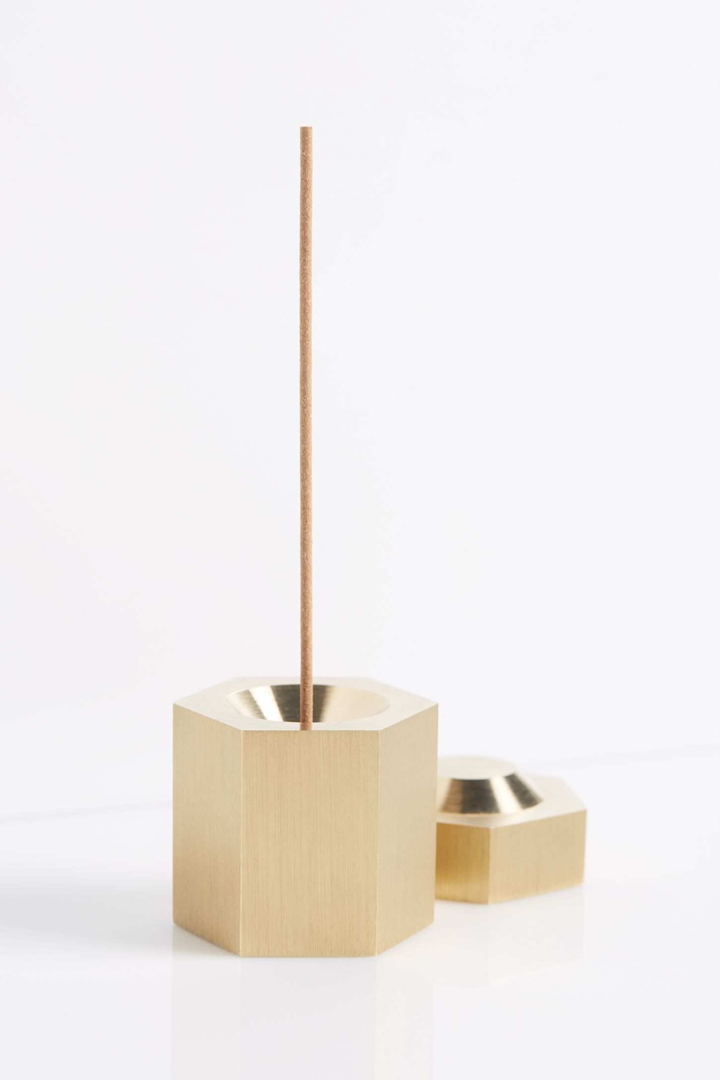 Slide View 4: Page Thirty Three Brass Hexagon Incense Burner