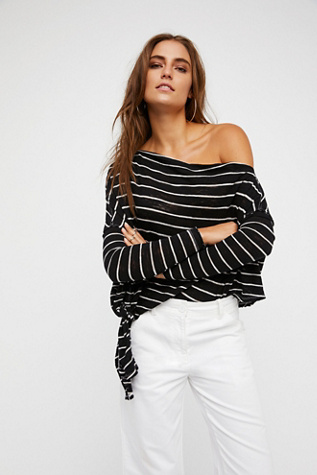 We The Free - We The Free Striped Love Lane Tee at Free People