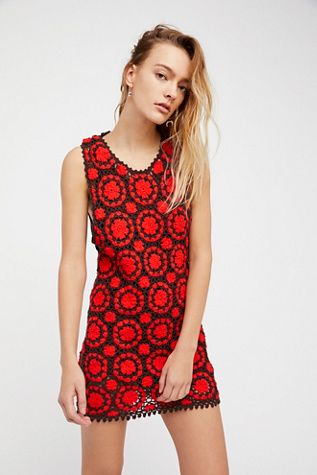 Free People - Delilah Crochet Shift Dress