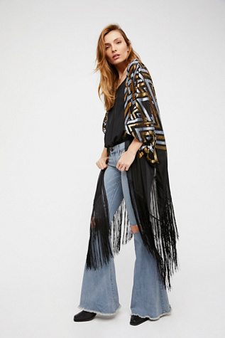 Free People - Ruby Soho Burnout Velvet Kimono
