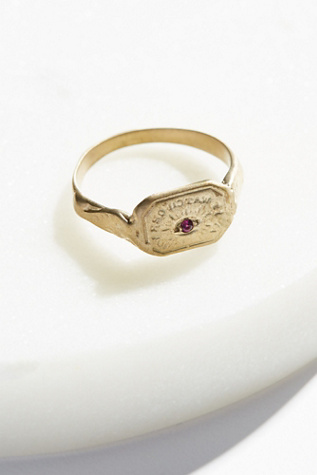 Erica Weiner - Engraved Wax Seal Stone Ring