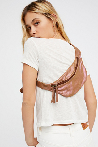 Free People - Iridescent Leather Pocket Belt