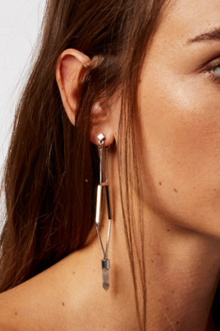 Free People - Caged Crystal Earrings