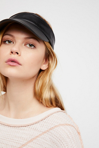 Free People - Avalon Vegan Leather Visor