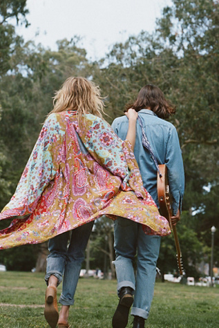 Free People - Little Wing Mix Print Kimono