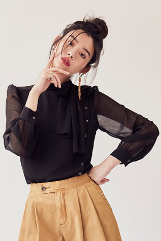 Free People - Ingrid Tie Buttondown