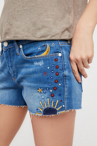 Free People - Chain Toker Embroidered Short