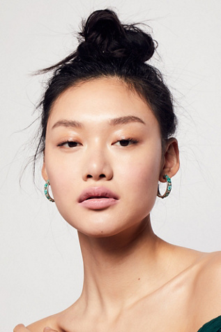 Raw Stoned Hoops by Marly Moretti