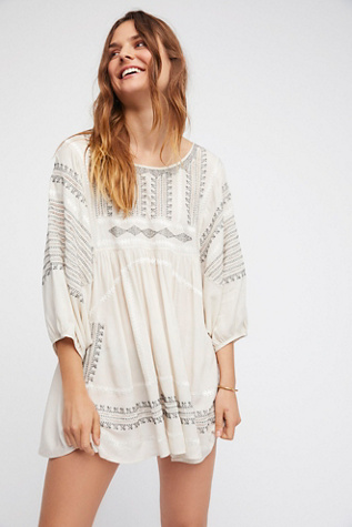 Free People - Wild One Embroidered Top