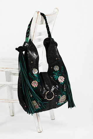 Free People - Monarch Embroidered Hobo