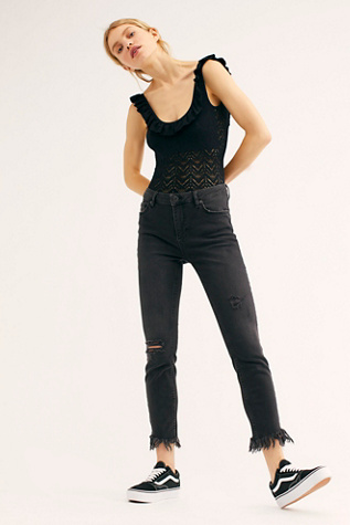 Free People - Great Heights Frayed Skinnies