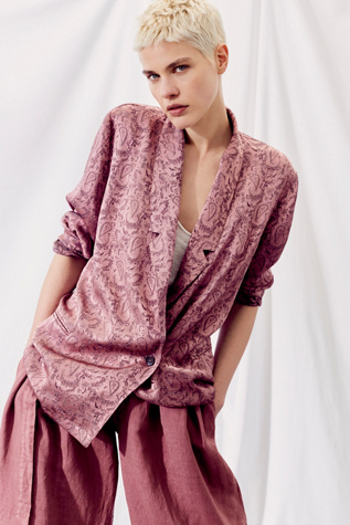 Free People - Silky Jacquard Blazer