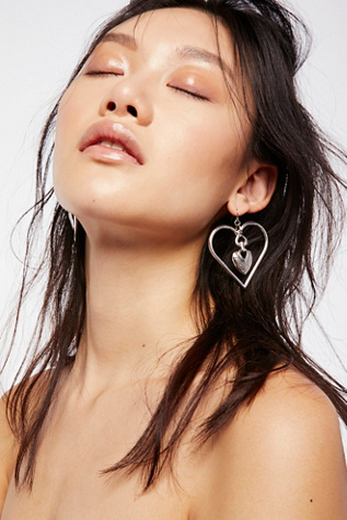 Heart To Heart Charm Earrings by Vanessa Mooney