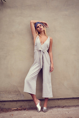 Free People - Yarn Dye Stripe Overalls