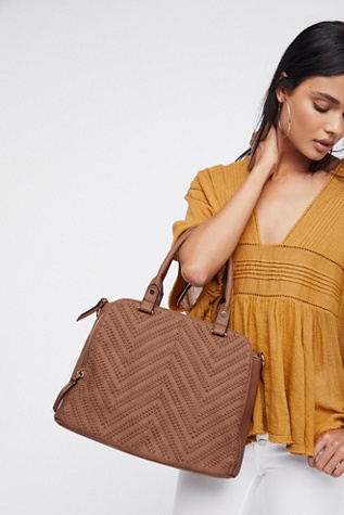 Free People - Logan Vegan Woven Front Tote