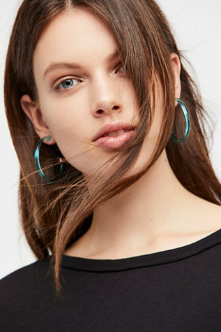 Free People - Lucite Tube Hoops