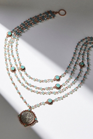 San Benito Opal Medallion Necklace by Virgin Saints &amp; Angels
