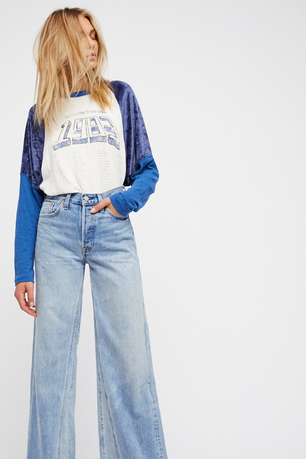 Levi's Altered Wide-Leg Jeans | Free People