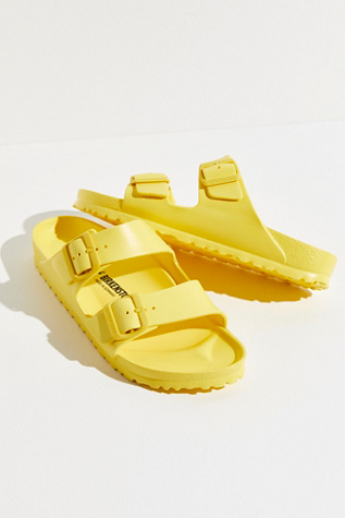 Birkenstock Eva Arizona  Sandals In Vibrant Yellow