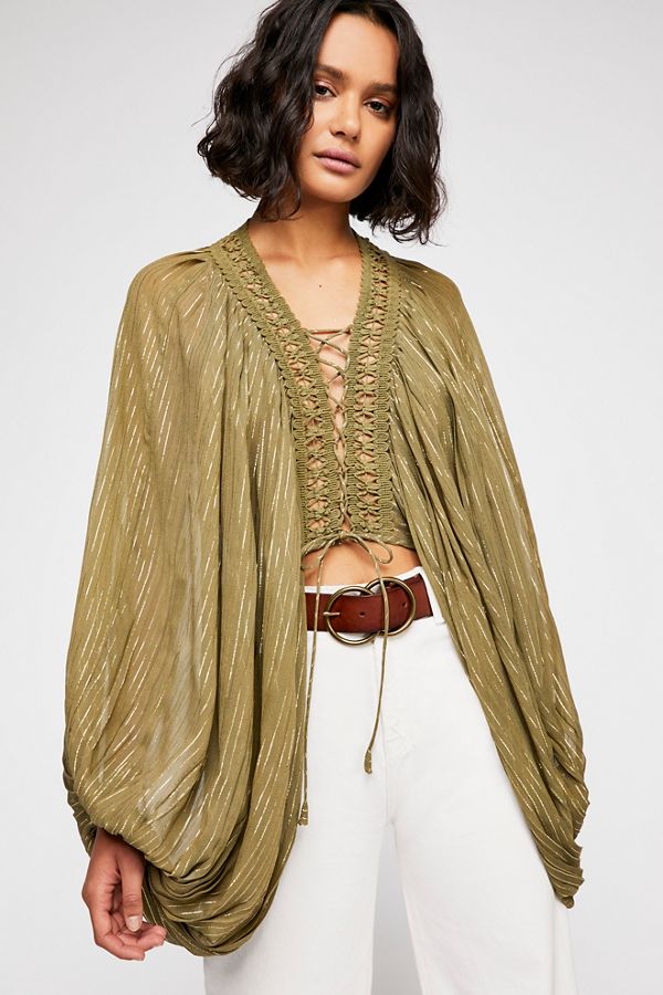 Lilia Lace-Up Blouse | Free People