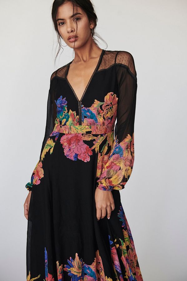 Bold Blooms Maxi Dress Free People