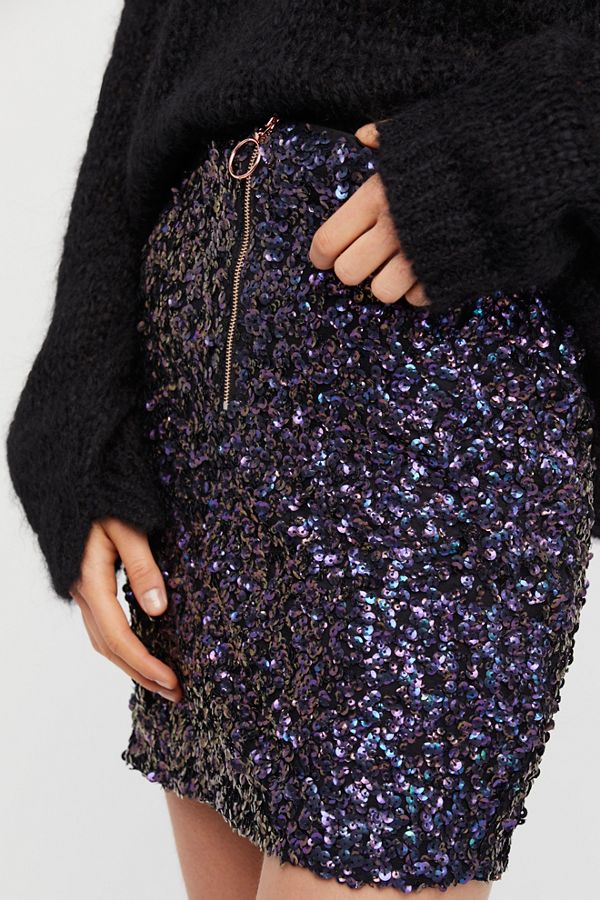 Sequin Mini Skirt | Free People