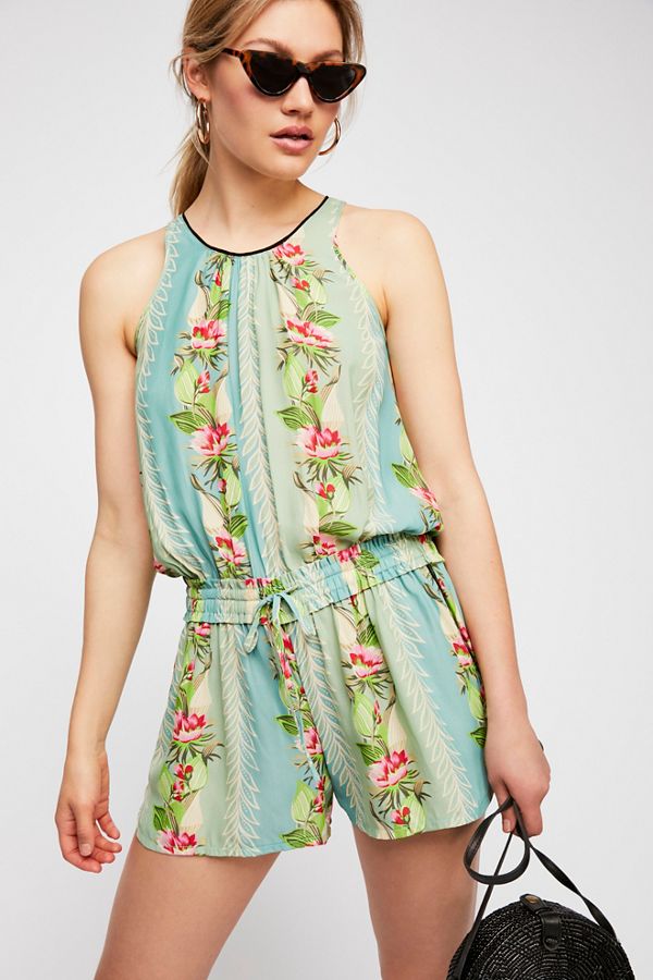 Tropical Printed Shortall 