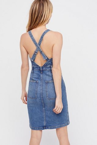 Button-Front Denim Jumper