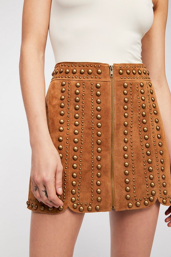 Stud Mini Skirt | Free People