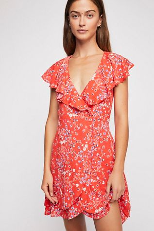 French Quarter Wrap Mini Dress