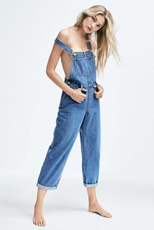 baggy denim overall