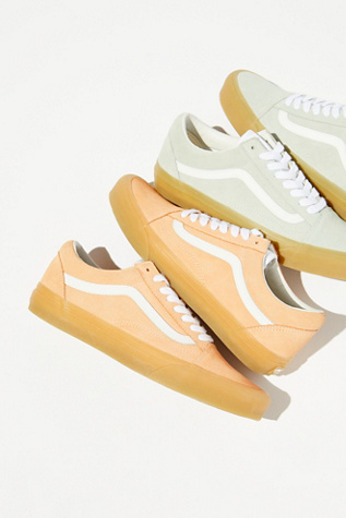 light yellow vans old skool