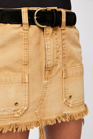 Canvas Relaxed Mini Skirt | Free People