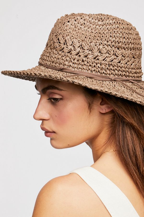 Summerland Crochet Straw Sun Hat Free People