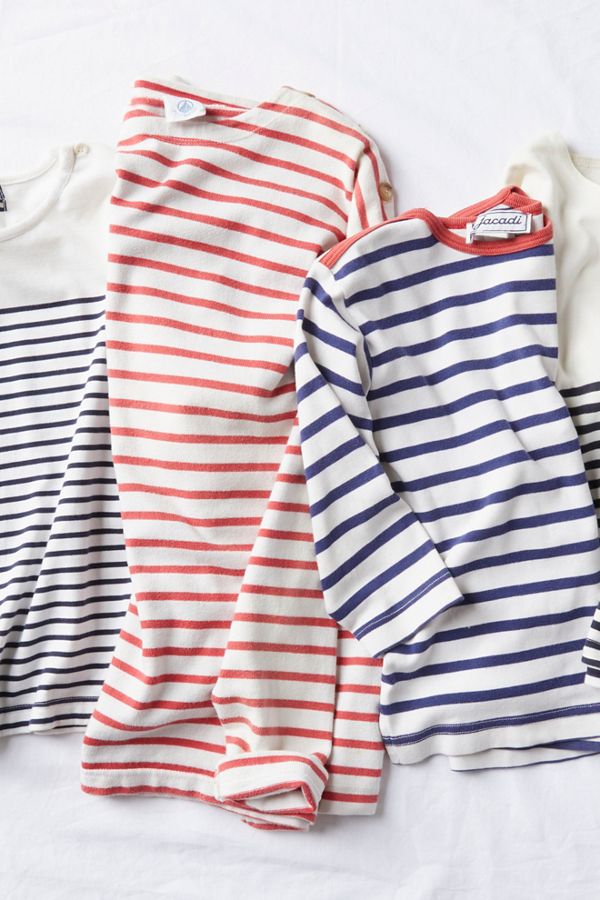 Vintage 1960s Nautical Stripe Tees