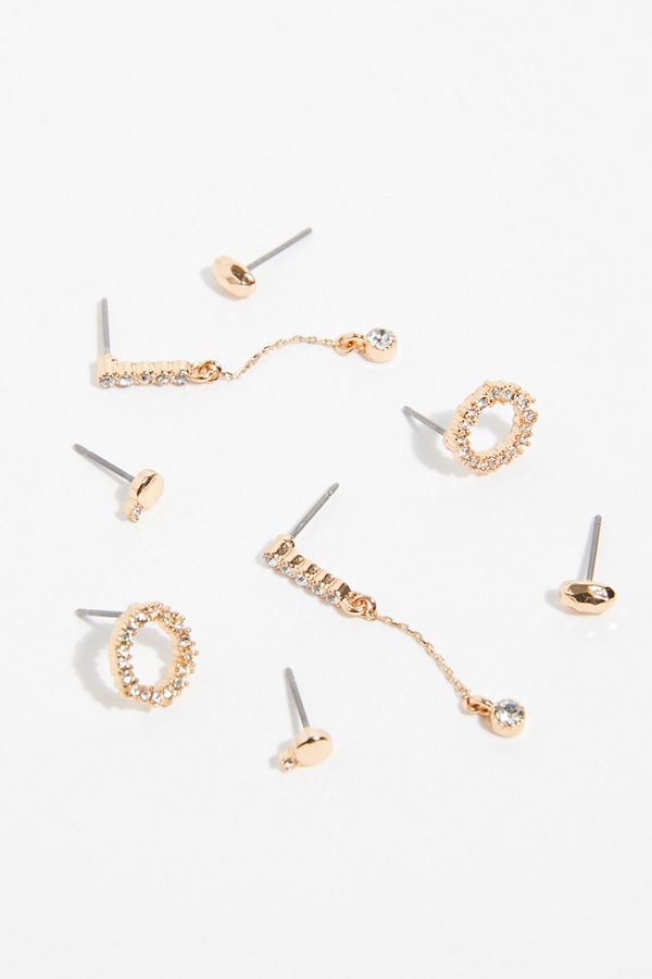 Slide View 2: Tiny Spark Stud Earring Set