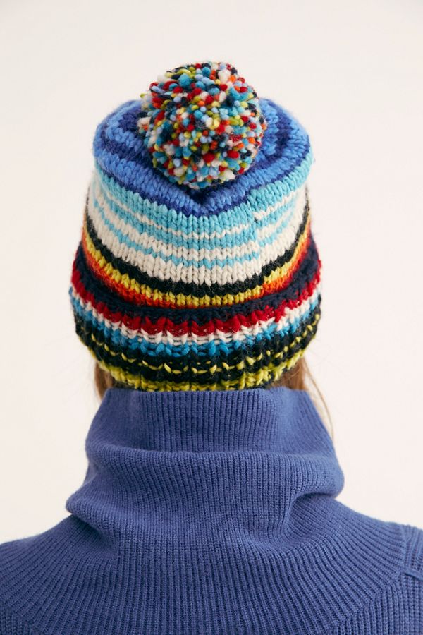 Slide View 3: Serape Stripe Cuff Beanie