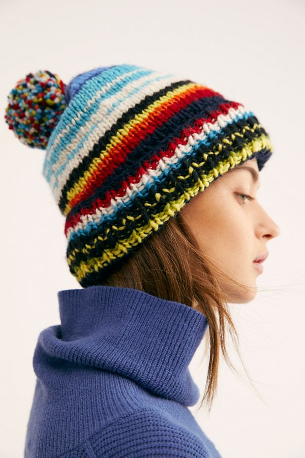 Slide View 1: Serape Stripe Cuff Beanie