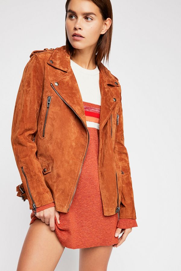 Long Suede Moto Jacket | Free People